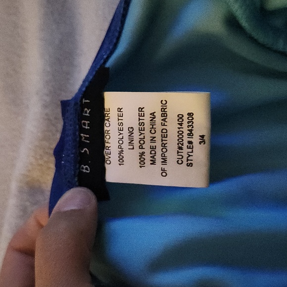 Blue sparkly ombre mini dress Size 3/4 - Picture 4 of 4